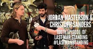 Jordan Masterson & Christoph Sanders at #LastManStanding 100th Episode Celebration with Cast on Set