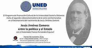 Conversatorio: Jesús Jiménez Zamora, entre la política y el estado
