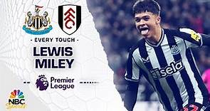 Every touch by Lewis Miley in Newcastle's 3-0 win v. Fulham | Premier League | NBC Sports