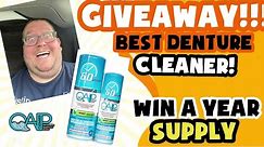 Ended! GIVEAWAY of a year supply of the BEST dental appliance cleaner! Denture, Invisalign, partial