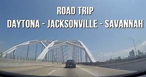 LET'S DRIVE! I-95 Daytona Beach, FL to Savannah, GA Road Trip Timelapse Triplapse