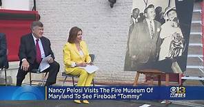 House Speaker Pelosi Visits Fire Boat Named For Her Father, Former Mayor D’Alesandro Jr.