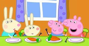 Cena en casa de Rebbeca Rabbit | Peppa Pig en Español Episodios Completos