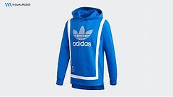 Warm Up Hoodie Blue White Adidas Unboxing
