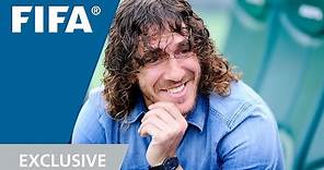 Puyol watches Puyol at the World Cup