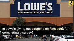 Lowe's Coupon Scam