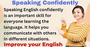 Speak English Confidently | Improve your English | Everyday Speaking | Level 1 | Shadowing Method