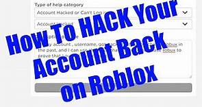 How To HACK Your Account Back on Roblox 2023