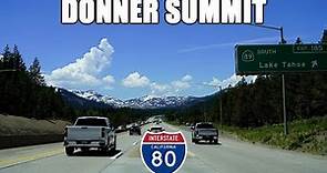 Interstate 80 West Over Donner Summit in California