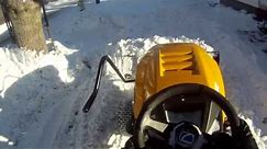 Cub Cadet XT1 plowing after the storm and plowing tips