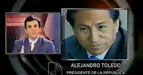 Alejandro Toledo insulta en vivo al periodista Carlos espa del programa cuarto poder 3 -10 - 2004