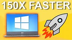 How to Make Windows 10 Faster and Smoother New Free