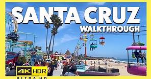 Santa Cruz Beach Boardwalk Vacation walkthrough in 4K HDR Santa Cruz California Amusement Park Rides