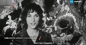 Bernadette Lafont et sa première TV en 1959