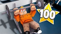Getting Level 100 ONLY USING WEIGHTS In MAD CITY