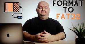 How To FORMAT EXTERNAL DRIVE TO FAT32