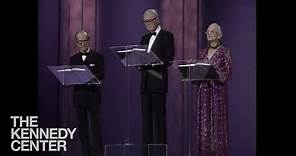 Hume Cronyn, Jimmy Stewart and Jessica Tandy - (Bette Davis Tribute) - 1987 Kennedy Center Honors