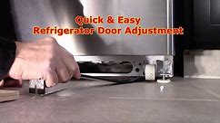 How To Adjust A Refrigerator Door To Close Properly