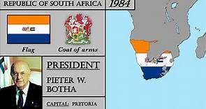 South Africa History (1910-2023). Every Year.