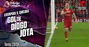 Goal Diogo Jota - Liverpool v. Chelsea 23-24 | Premier League | Telemundo Deportes