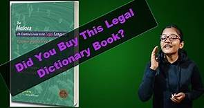 A Legal Dictionary Book That Every Lawyer Should Must Read