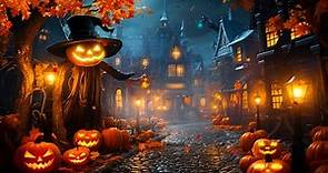Halloween Ambience Haunted Village 🎃 With Spooky Halloween Music 🎃👻 Halloween Background Music 2023