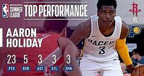 Aaron Holiday's Pacers Debut vs Rockets | 2018 NBA Summer League