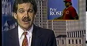Pete Rose Suspension Banishment from Baseball and A. Bartlett Giamatti Death news coverage from 1989