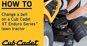 How to replace a deck belt on an XT Lawn Tractor | XT Enduro Series | Cub Cadet