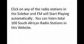 Listen to South Africa Radio Stations Online