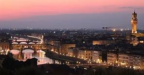 Florence at sunset - View from Piazzale Michelangelo