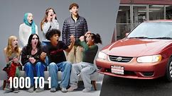 7 Teens Decide Who Wins a Car | 1000 to 1 | Cut
