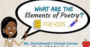 ✏️ What are the Elements of Poetry? | Poetry Writing for Kids and Beginners