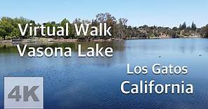 [4K] Walk with me - Vasona Lake County Park - Los Gatos, California