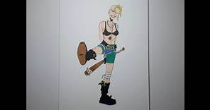 Tank Girl drawing from comic book [ short timelapse video ]
