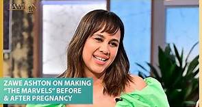 Zawe Ashton Gets Real About Making “The Marvels” Before & After Pregnancy