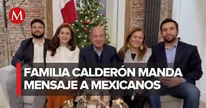 Felipe Calderón y su familia envían mensaje con motivo de las festividades decembrinas