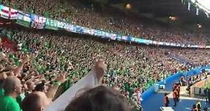 "Will Grigg's on Fire" by Northern Ireland fans (Paris, EURO 2016)
