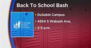 Back-to- school events at Daley Plaza, DuSable Campus Wednesday