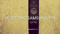 Samsung TV PIN Reset, Small Remote