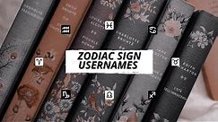 Aesthetic Zodiac Sign Usernames