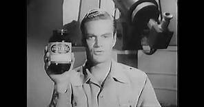 1955 OVALTINE COMMERCIAL - Richard Webb as Captain Midnight