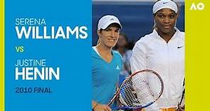 Serena Williams v Justine Henin - Australian Open 2010 Final | AO Classics