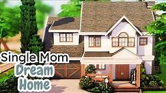 Single Mom's DREAM HOME 🏡💕| Sims 4 Speed Build