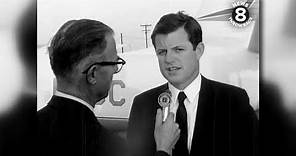 Senator Ted Kennedy in San Diego in 1966 campaigning for Edmund Brown and Lionel Van Deerlin