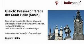 Halle (Saale): Video-Pressekonferenz vom 9. Januar 2021