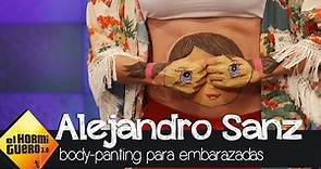 Pilar Rubio muestra ejemplos de body-painting en embarazadas - El Hormiguero 3.0