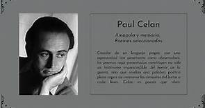 Paul Celan - Amapola y memoria - Poemas seleccionados