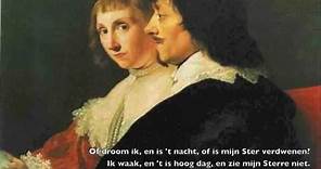 Constantijn Huygens - gedicht - Op de dood van Sterre