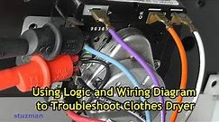 Using Logic and Wiring Diagram to Troubleshoot Clothes Dryer